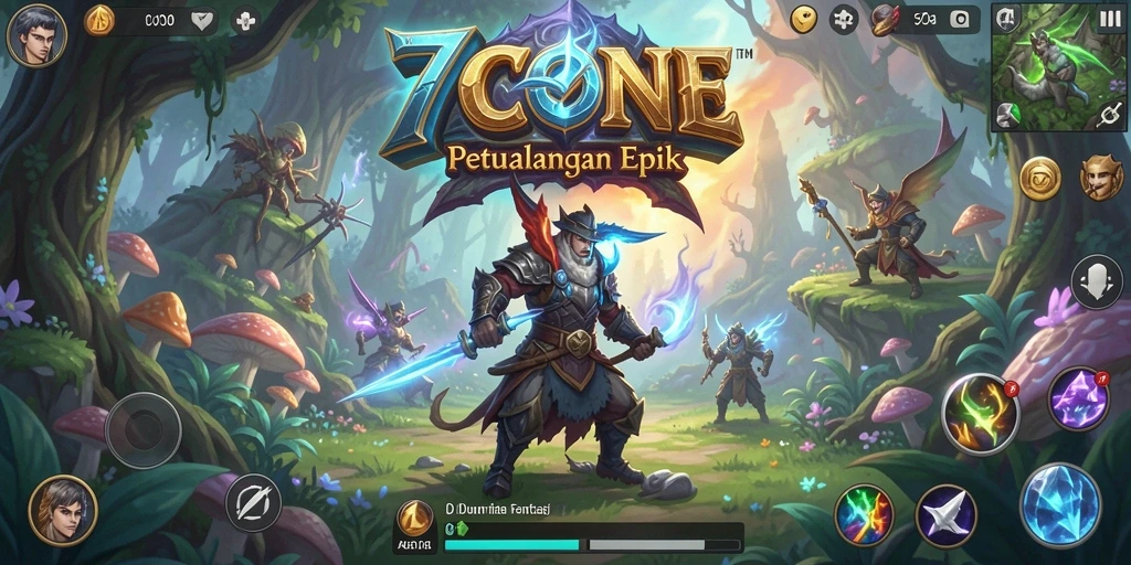 Tampilkan aksi seru dalam petualangan RPG 7CONE.