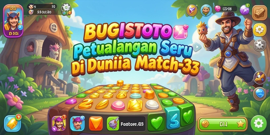 Tampilan gameplay seru dan penuh warna di BUGISTOTO.