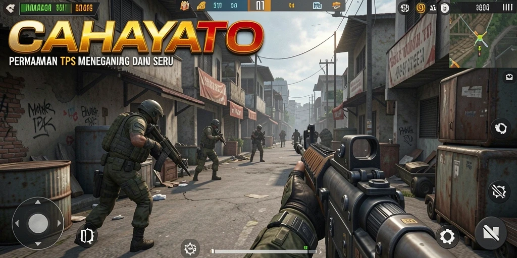 Tampilan gameplay CAHAYATOTO dengan aksi menegangkan.