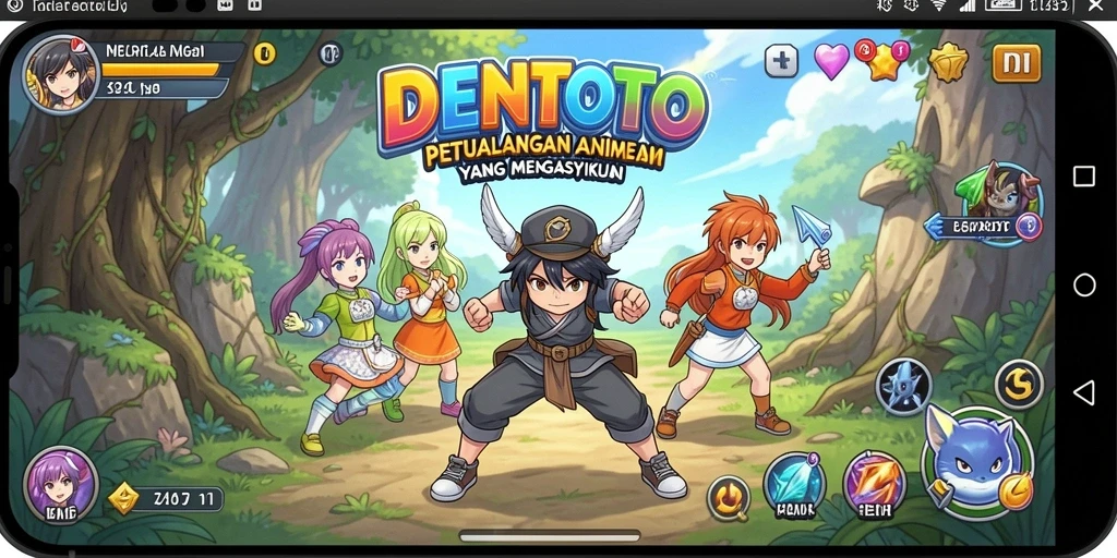 Tampilan gameplay DENTOTO yang memukau dan penuh aksi.
