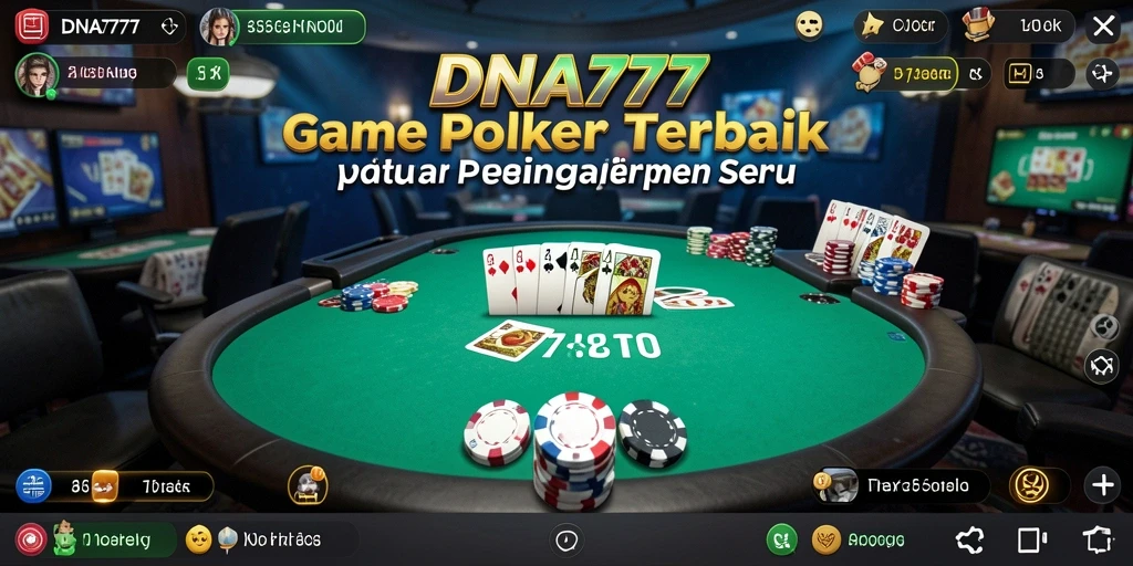 Tampilan menarik dari gameplay Poker di DNA777 yang penuh strategi.