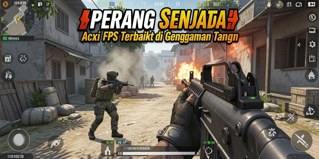 Screenshot tampilan intens gameplay ID678 saat pertempuran berlangsung.