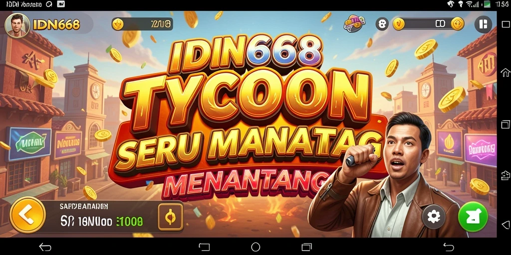 Screenshot gameplay IDN668 menampilkan strategi bisnis yang menarik.