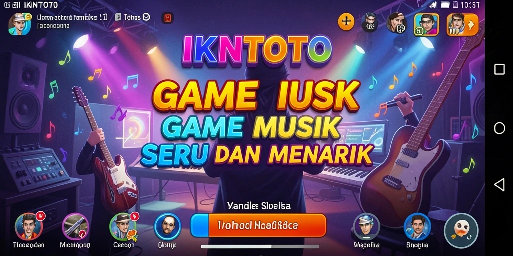 Gameplay seru di IKNTOTO, menampilkan penyanyi dalam aksi.
