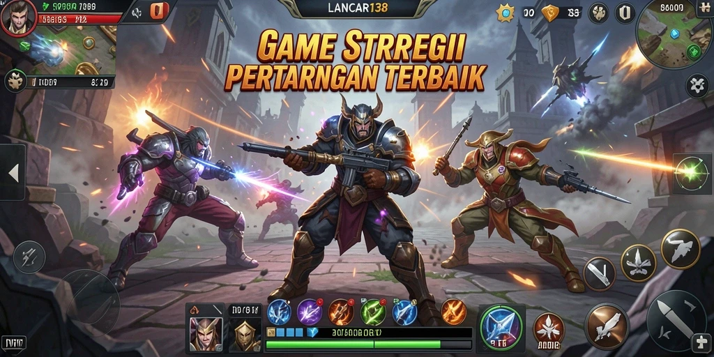Tangkapan layar menunjukkan gameplay intens dalam LANCAR138.