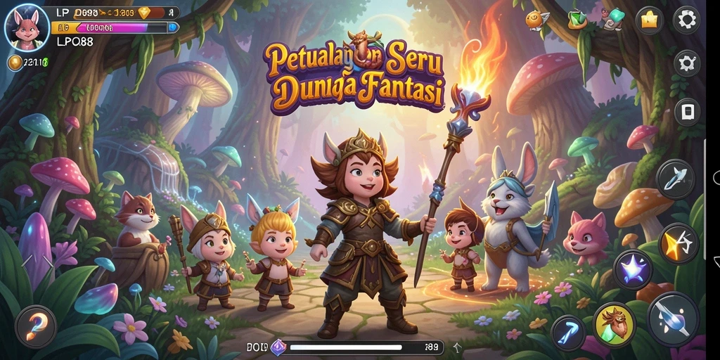 Tangkapan layar menunjukkan aksi seru dalam game petualangan LPO88.