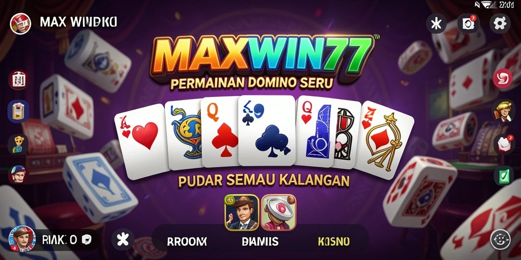Tampilan menarik gameplay Domino di MAXWIN77.