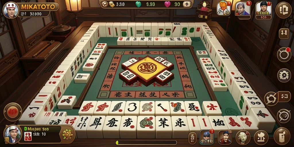 Screenshot gameplay <strong>MIKATOTO</strong> yang menampilkan aksi seru permainan Mahjong.