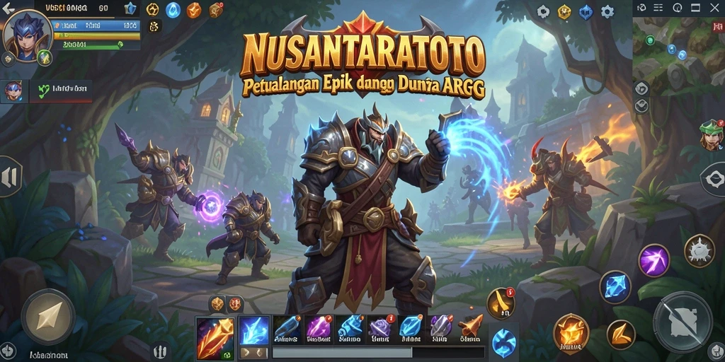 Tampilan bergaya ARPG yang mengasyikkan dalam NUSANTARATOTO.