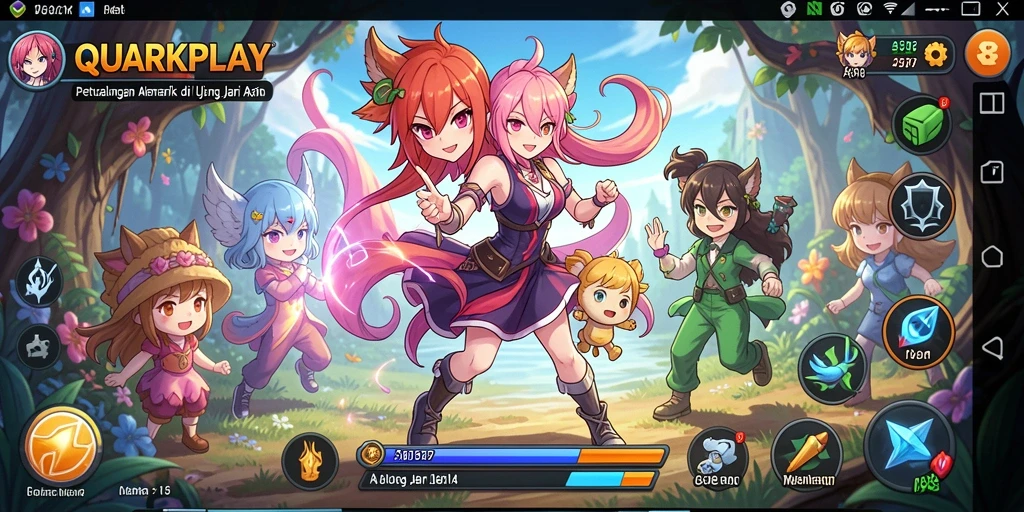 Menampilkan gameplay menarik dengan karakter Anime yang dinamis.