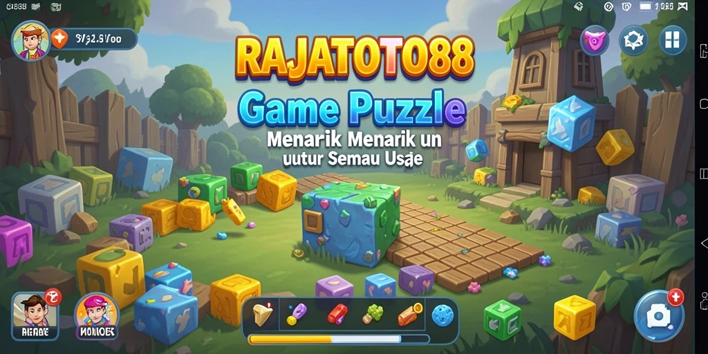 Tampilan gameplay RAJATOTO88 dengan tantangan puzzle yang menarik.