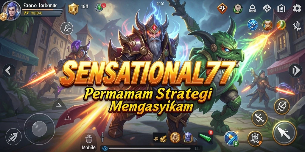 Tampilan gameplay SENSATIONAL77 yang menegangkan dan strategis.