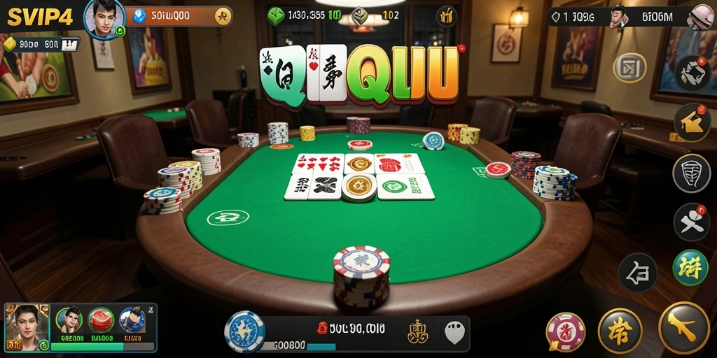 Tangkapan layar gameplay QiuQiu yang seru di SVIP4.